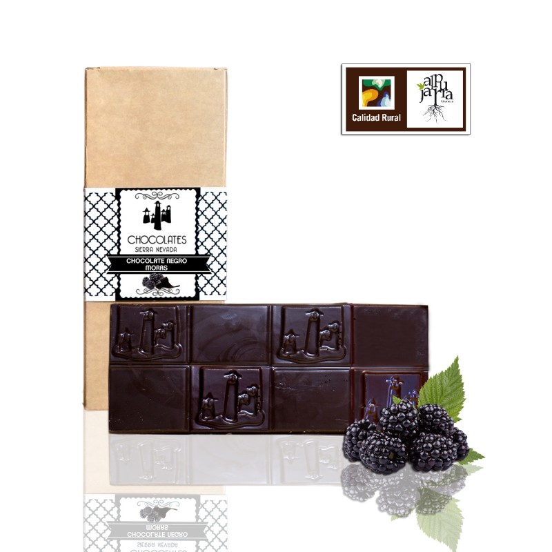 TABLETA CHOCOLATE NEGRO 70% CON MORAS